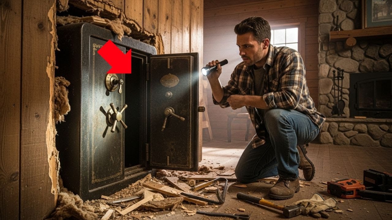 Ανακαίνιζε την καλύβα των γονιών του όταν βρήκε παλιό χρηματοκιβώτιο — κανείς δεν φανταζόταν τι είχε