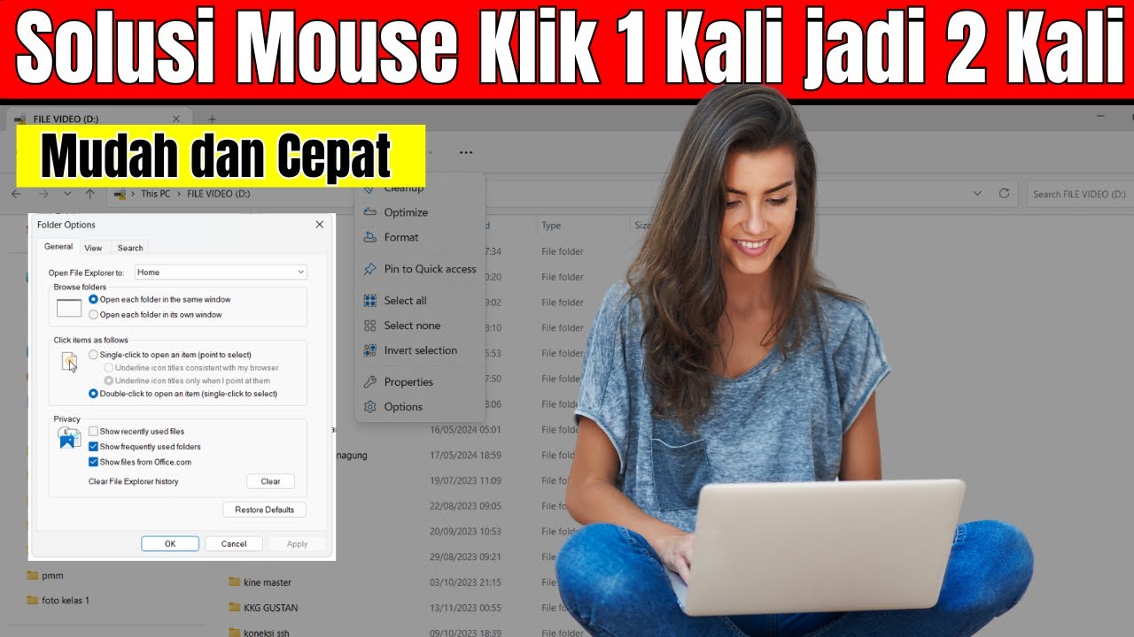 Cara Mengatasi Mouse Klik 1 Kali Jadi Klik 2 kali