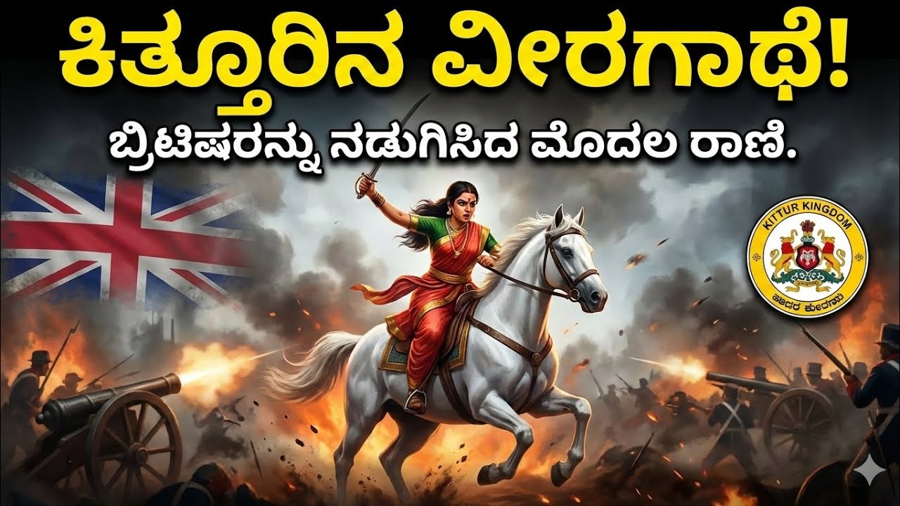 ಕಿತ್ತೂರು ರಾಣಿ ಚೆನ್ನಮ್ಮ ಬ್ರಿಟಿಷರನ್ನು ನಡುಗಿಸಿದ ಮೊದಲ ವೀರನಾರಿ | Kittur Rani Chennamma History in Kannada