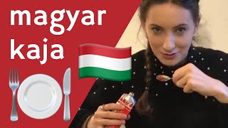 EGY LENGYEL LÁNY MAGYAR ÉTELEKET KÓSTOL