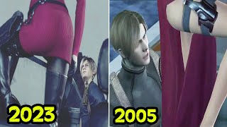 Leon Stares At Ada Wong Thighs 2023 VS 2005 - Resident Evil 4 Remake Resimi