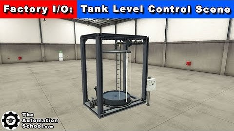 Tank Level Control Scene from Factory I/O