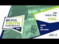 2026 British Youth Championships: U12 Girls' Foil Final