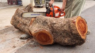 Unique Furniture Production Ideas Made From Tree Trunks And Logs Rustic Outdoor Table Easy To Do