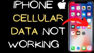 how to fix cellular data not working on iphone | fix mobile data not working on iphone| iphone 11