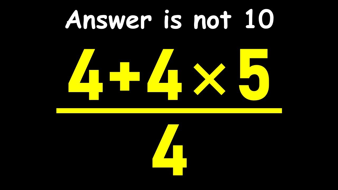 Maybe 1 in 10 People Can Solve This Math Problem
