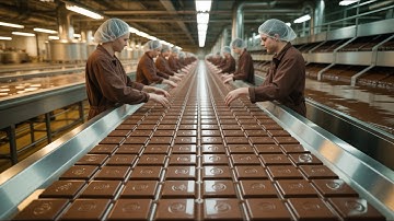 Inside the Chocolate Bar Factory — How Cocoa Beans Become Wrapped Bars (Full Process)