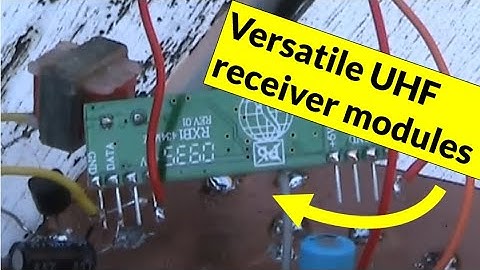 Experiments with a 433 MHz UHF superregenerative data receiver module: Part 1