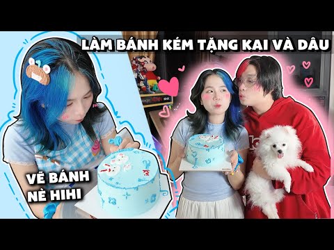 Mèo Simmy Tập Làm Bánh Kem Tặng Cho Kairon Và Bé Dâu Ngốc !!