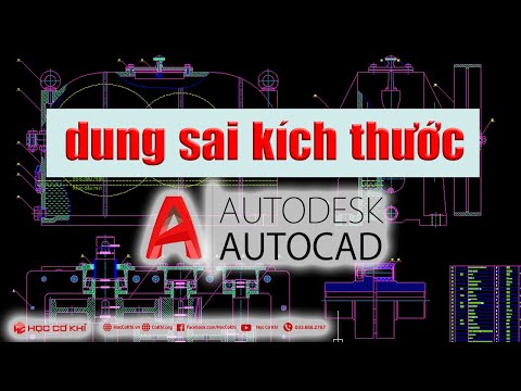 [hoccokhi] cách ghi dung sai kích thước trong cad | thủ thuật autocad #Shorts