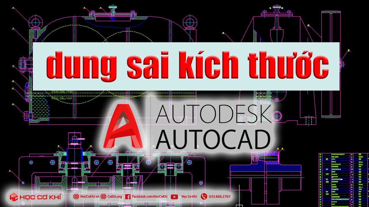 [hoccokhi] cách ghi dung sai kích thước trong cad | thủ thuật autocad #Shorts