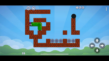 Apple Worm: Logic Puzzle. Level 33. Walkthrough.