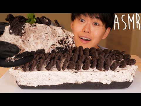 【咀嚼音】オレオチーズケーキ Oreo Cheesecake Eating Sounds【ASMR】