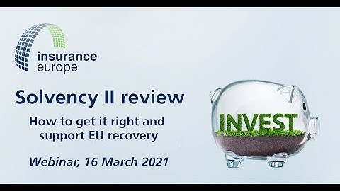 Solvency II webinar - 16 March 2021