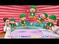 5 Little Monkeys Jumping on the Bed 🐵 Crazy Sound Variations + Color Effects Remix | Part 2