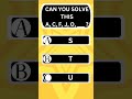 Alphabet Brain Puzzle | Can You Finish This?