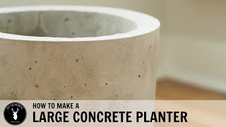 How To Make A Large Concrete Planter, Large Round Concrete Planters