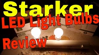 starker lightenpro led bulbs test review 6 watts and 8 watts led bulbs
