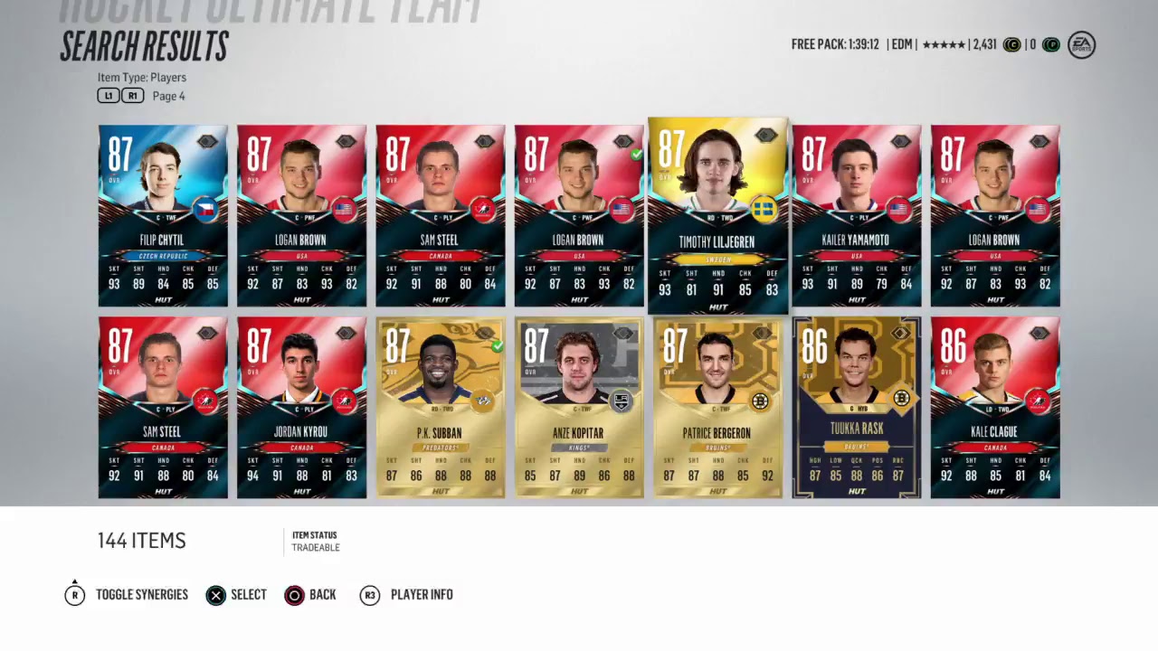 Nhl 18| hut gameplay