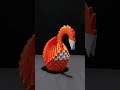 Top 5 Origami || Orange & White Origami Swan 🧡🦢 | Handmade Home Décor #Shorts #shortsviral