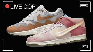 LIVE COP SOCIAL STATUS NIKE DUNK STRAWBERRY MILK & AIR MAX 1 PATTA MONARCH