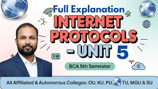Internet Protocols UNIT 5 Quick Revision Short & Long Imp Questions 2025-26 BCA V 5th Sem OU