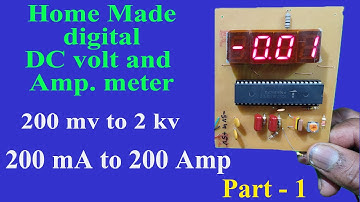 How to make  Digital Voltmeter Amp. Meter || ICL7107  Voltmeter  current Digital multimeter