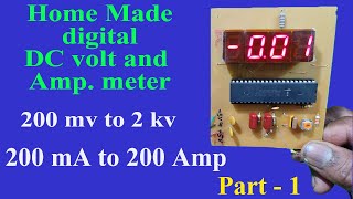 How to make  Digital Voltmeter Amp. Meter || ICL7107  Voltmeter  current Digital multimeter Wealth