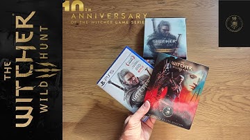 The Witcher 3: Wild Hunt 10th Anniversary Edition + Steelbook PS5 Unboxing