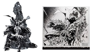 New McFarlane toys Spawn with Throne Sketch Edition Gold Label Figure Entertainment Earth Exclusive