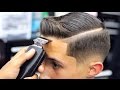 HAIRCUT TUTORIAL | COMBOVER | DROP FADE | BLOW DRIED AND STYLE