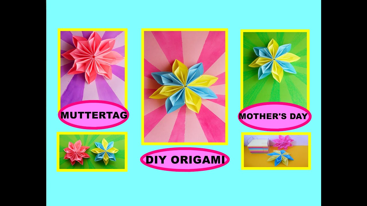 Diy Origami Flower Quick Easy Gift Gude For Dad Simple Ideas For Fathers Day Blume Anleitung