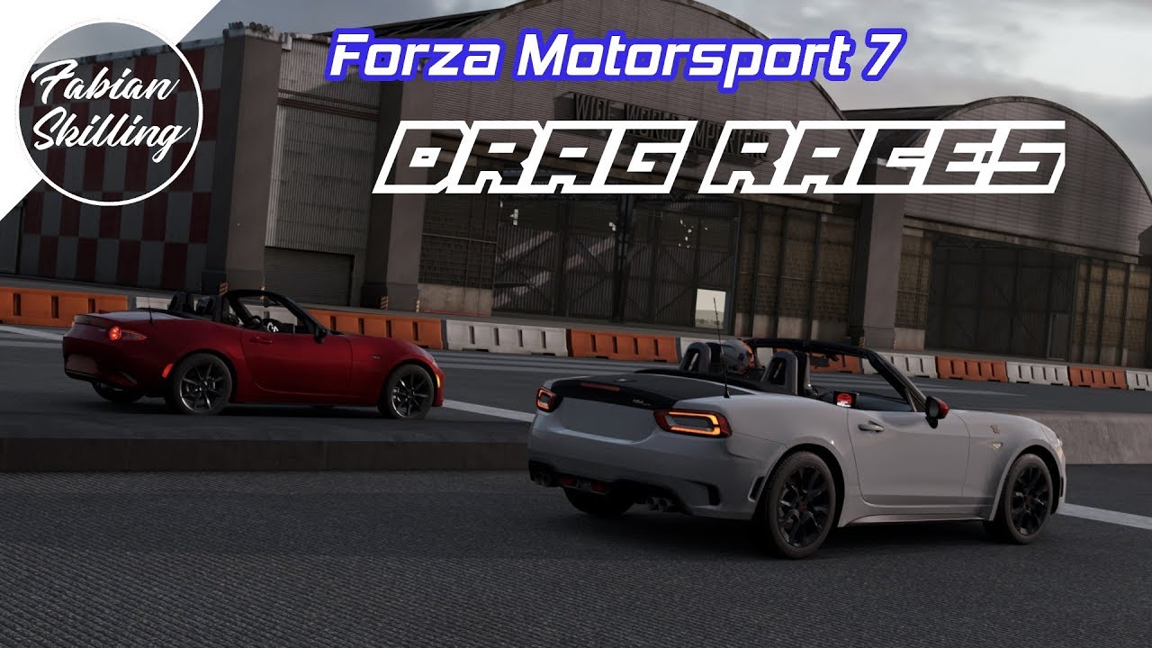 Fm7 Drag Races 07 Fiat Abarth 124 Spider 17 Vs Mazda Mx 5 16 Youtube