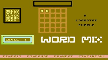 C64 Word Mix WORDMIX Loadstar & Softdisk Publishing Inc 1994 COMMODORE 64