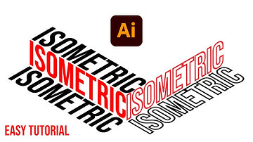 Isometric Text Effect | Adobe Illustrator Tutorial