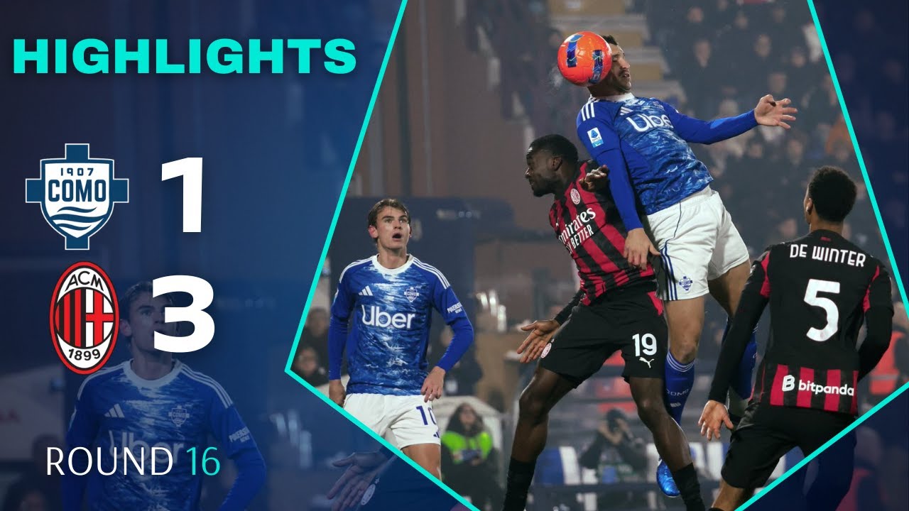 Комо - Милан | 1-3 | Основные моменты | Серия А 2025–26 | Комо Милан