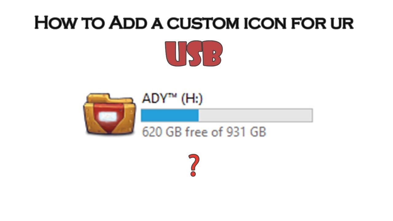 How to add a custom icon for USB drive 💻💾[Digipedia]
