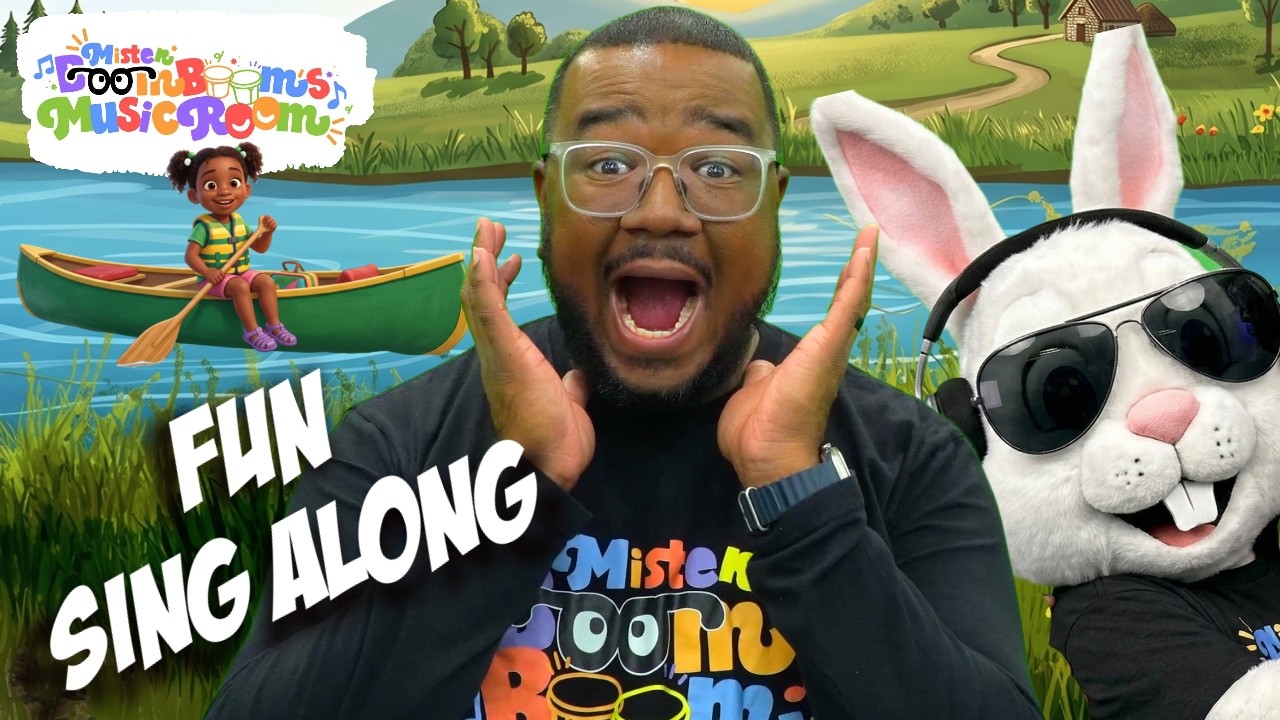 Row Row Row Your Boat + Bunny Hunt + Vowel Song | Kids Songs for ...