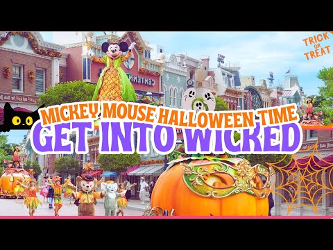 Mickey’s Halloween Time Street Party 2024 | Disney Halloween Time Get Into Wicked