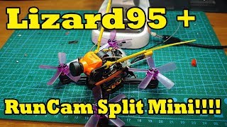Lizard95 & RunCam Split Mini - Setup/install & Test!!