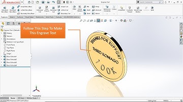 Quick Tips - Engrave Text In Solidworks