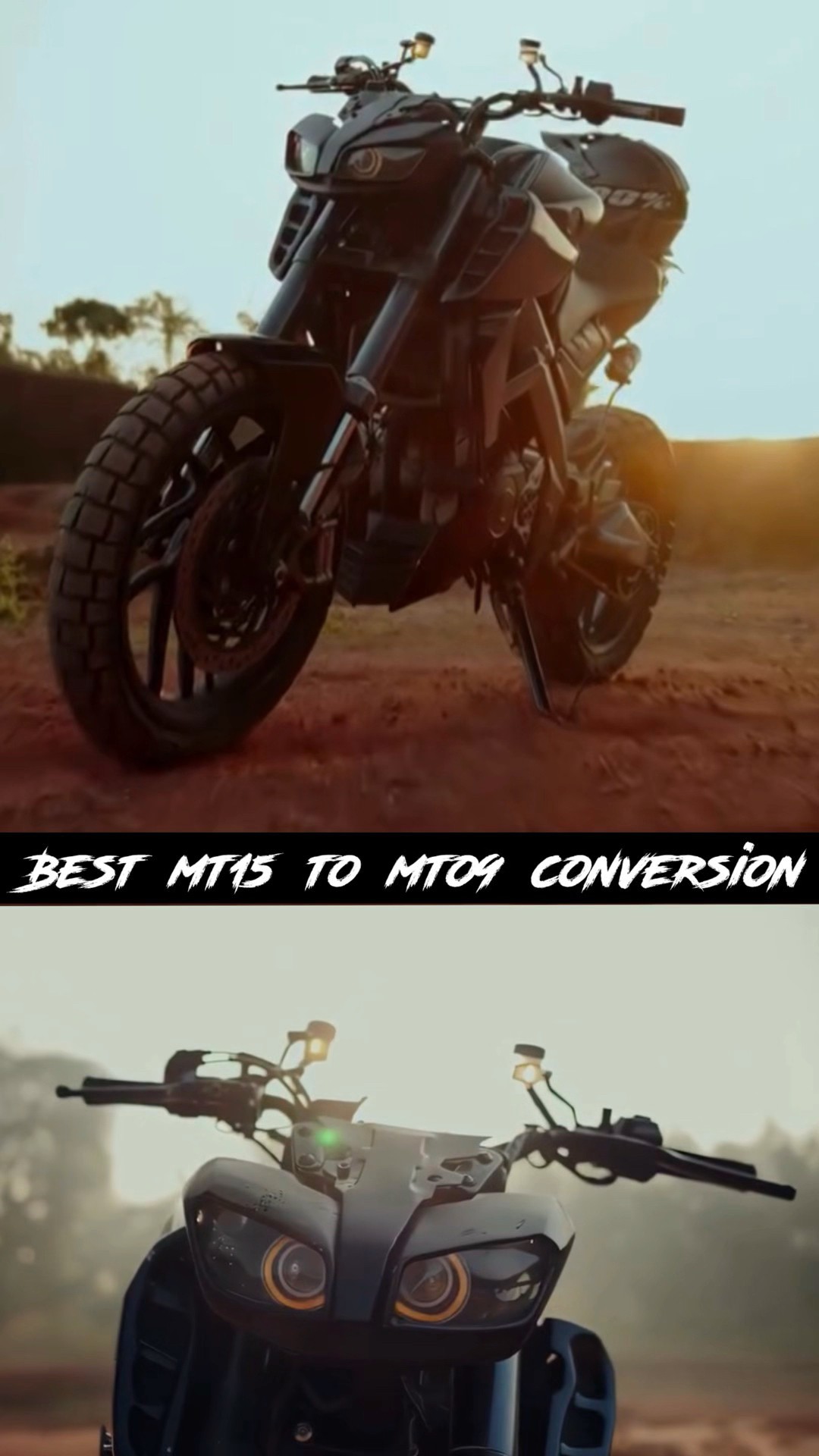 Mt15 transformation into mt09 #mt15modiffied #mt15 - YouTube
