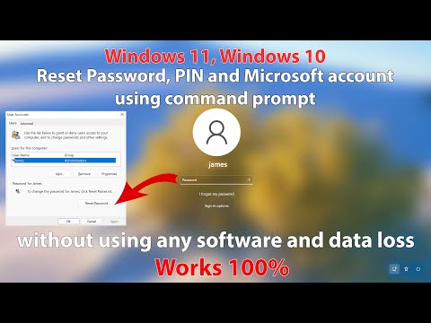 विसरलेला Windows 11 पासवर्ड, पिन आणि Microsoft खाते कोणत्याही सॉफ्टवेअरशिवाय रीसेट करा