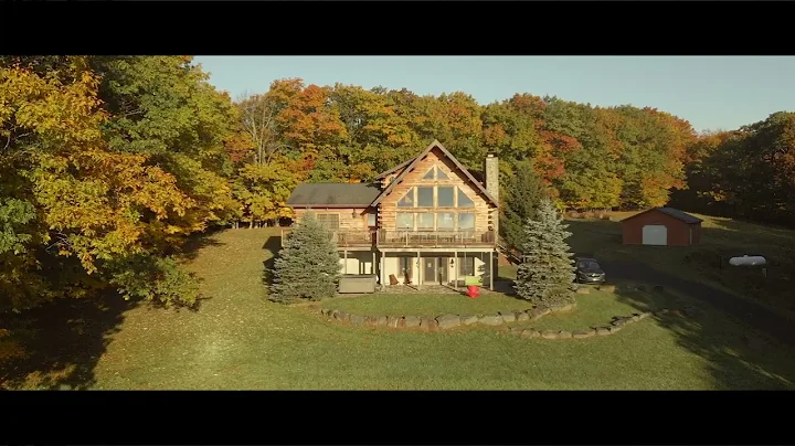 Luxury Chalet in the Catskills : Fall Drone Video
