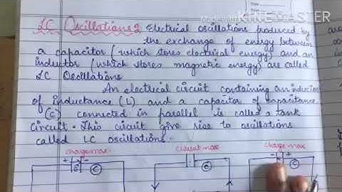 LC oscillations