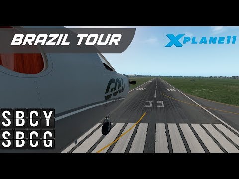 Simulação de Voo IFR entre SBCY e SBCG com Pilatus PC-12 no X-Plane 11