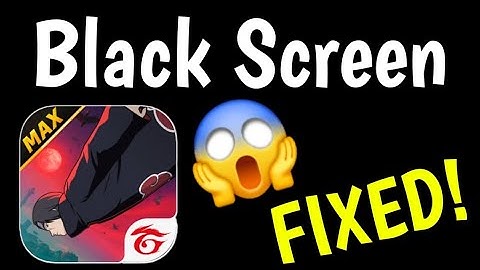 How To Fix Free Fire App Black Screen Error Problem Solved #freefire #freefiremax 