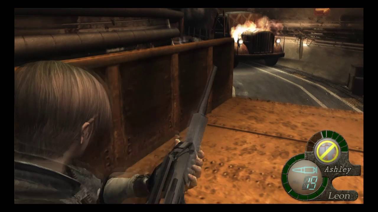 resident evil 4 RPD 42 A bulldozer and trucks!