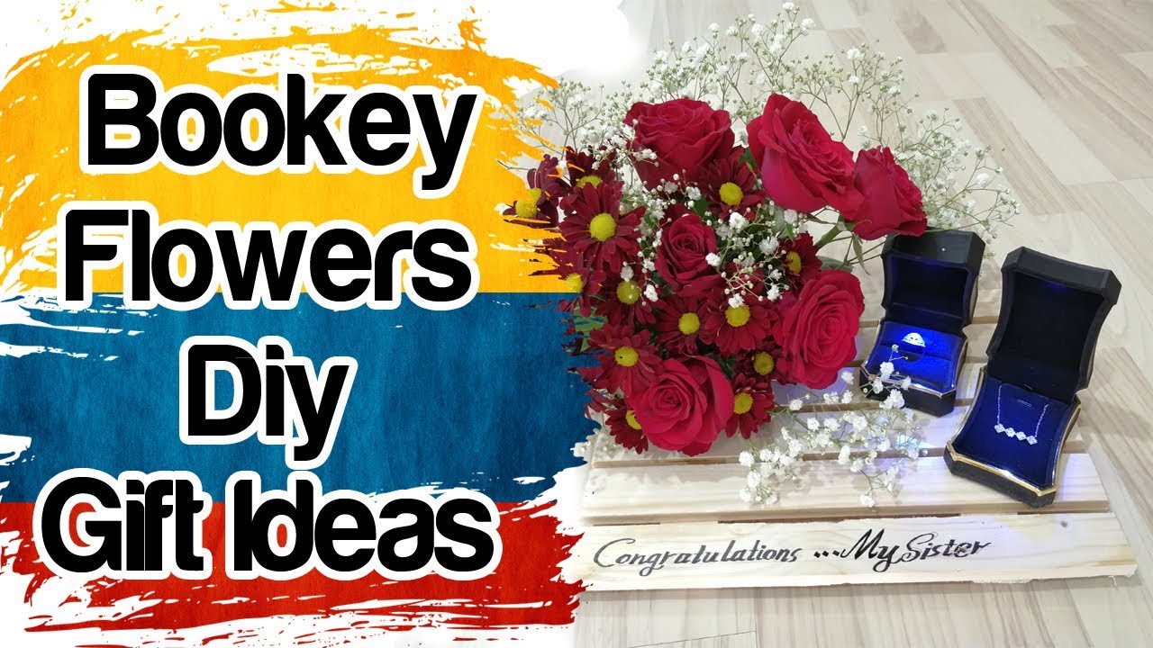 Flowers Gifts Bookey Flower ورد هدايا تنسيق Diy Flowers Gift Idea
