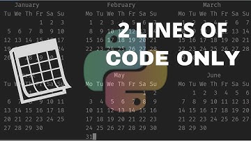 The Easiest Calendar in python | in just 30 seconds | 2 lines of code